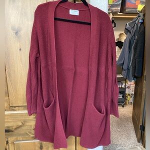 Old Navy Women's Burgundy Cardigan